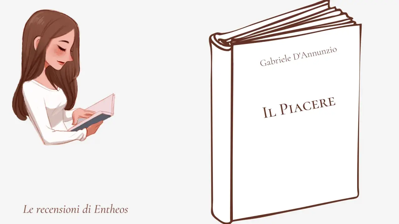 Una ragazza legge "Il Piacere" di D'Annunzio, immergendosi nella trama.