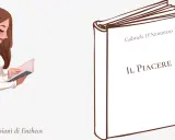 Una ragazza legge "Il Piacere" di D'Annunzio, immergendosi nella trama.