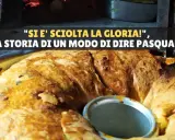 Un dolce pasquale appena sfornato, con la crosta dorata che sembra quasi sciogliersi, come quando si scioglie la gloria.