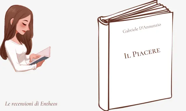 Una ragazza legge "Il Piacere" di D'Annunzio, immergendosi nella trama.