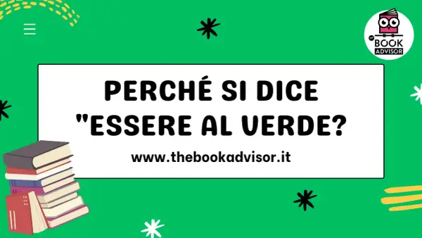 Perché si dice "essere al verde"? Un libro aperto con un gufo occhialuto spiega il significato di questa espressione.